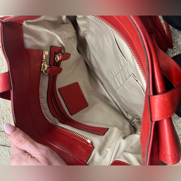 Coach Legacy bag vintage red - Picture 2 of 5